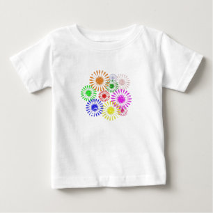 Camiseta Para Bebê Quebra de Flor Distante