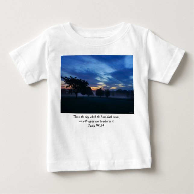 Camiseta Para Bebê Quebra do Amanhecer e Névoa (Frente)