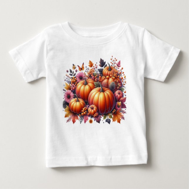 Camiseta Para Bebê Queda ou Ação de Graças (Frente)