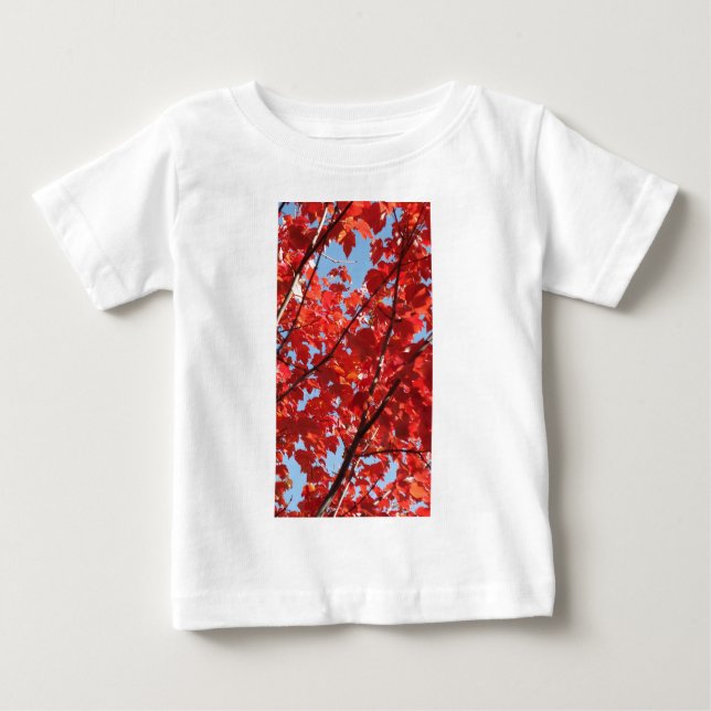 Camiseta Para Bebê Queda Vermelha (Frente)