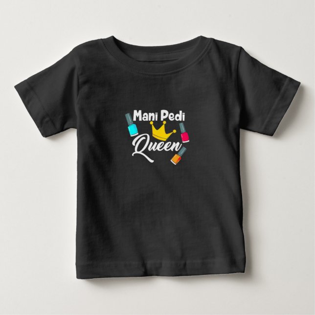 Camiseta Para Bebê Queen Nail Artist (Frente)