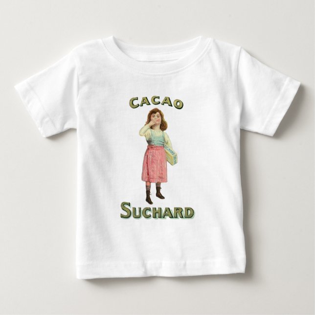 Camiseta Para Bebê Queijo de Chocolate Vitoriano (Frente)