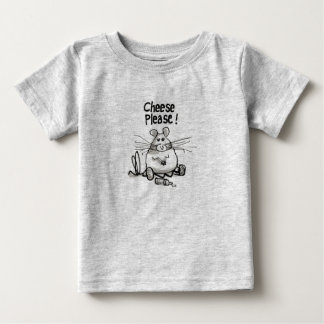 Camiseta Para Bebê Queijo, Por Favor!