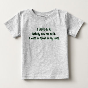 Camiseta Para Bebê Queira falar a minha tia