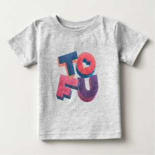 Camiseta Para Bebê Quem ama Tofu?