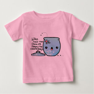 Camiseta Para Bebê Quem roubou os biscoitos do CookieJar!?