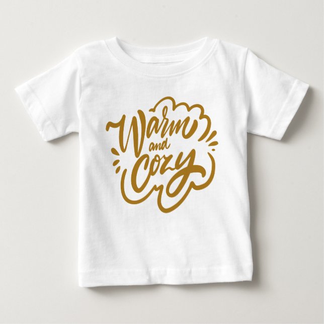 Camiseta Para Bebê Quente e Cozy (Frente)