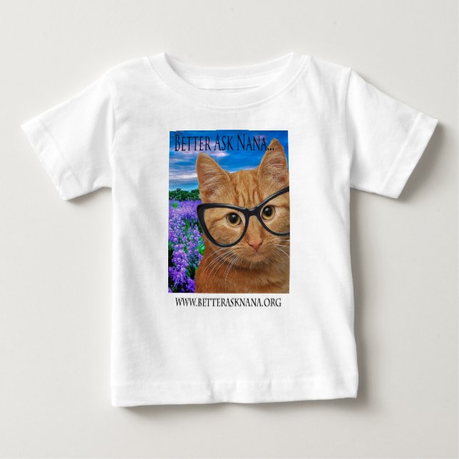 Camiseta Para Bebê querida, é melhor perguntar à nana (Frente)