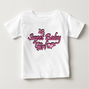 Camiseta Para Bebê Querida Menina Doce