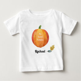 Camiseta Para Bebê Querida Pumpkin Doce