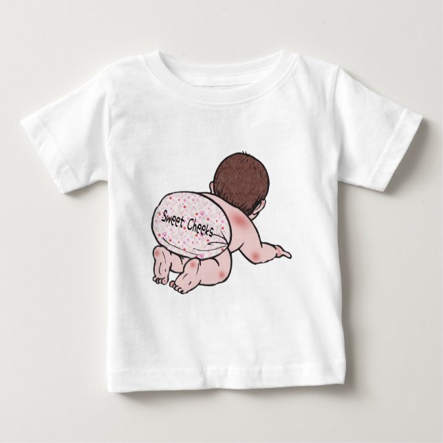 Camiseta Para Bebê Querido Bebê Cheeks (Frente)