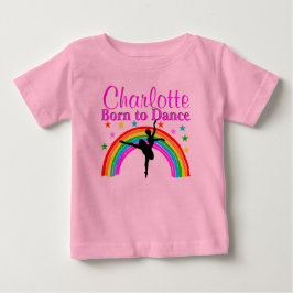 CAMISETA PARA BEBÊ QUERIDO PERSONALIZADO NASCER PARA DANÇA TUTU