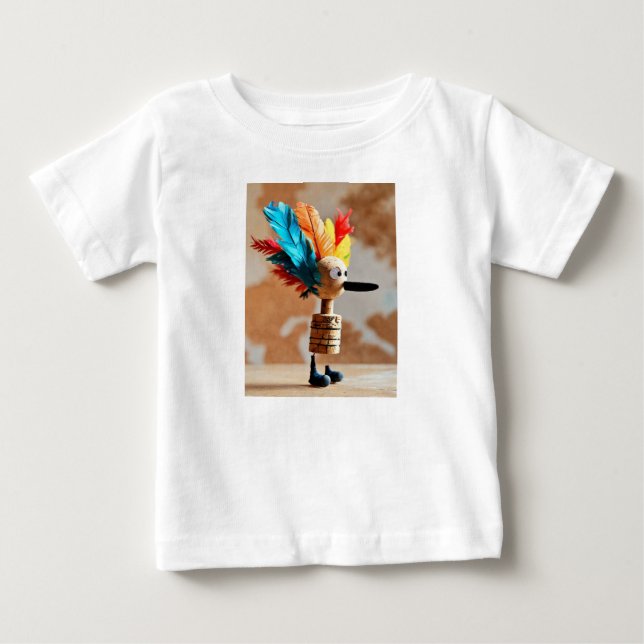 Camiseta Para Bebê "Quest Shuttlecock" (Frente)