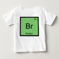 Química do Nome Bradyn Elemento Tabela Periódica