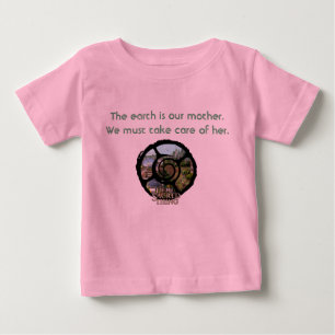 Camiseta Para Bebê Quinta mãe de terra sagrado
