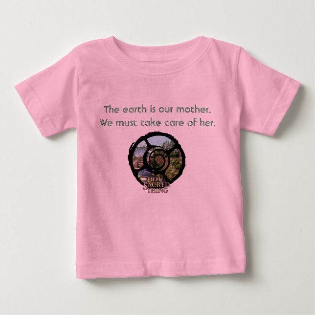 Camiseta Para Bebê Quinta Mãe Sagrada da Terra (Frente)