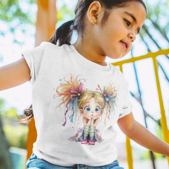 Camiseta Para Bebê Quirky Kid (Criador carregado)