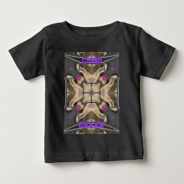 Camiseta Para Bebê Quota de Leão (Frente)