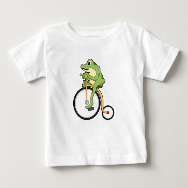 Camiseta Para Bebê Rã no Circo com Bicicleta.PNG (Frente)