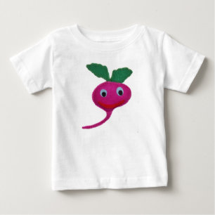 Camiseta Para Bebê Rabanete