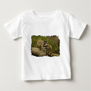 Camiseta Para Bebê Raccoons