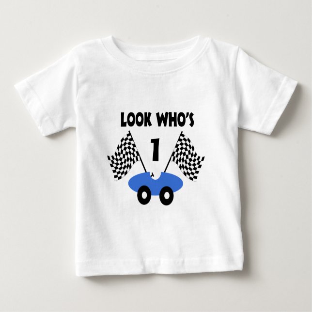 Camiseta Para Bebê Race Car Birthday (Frente)