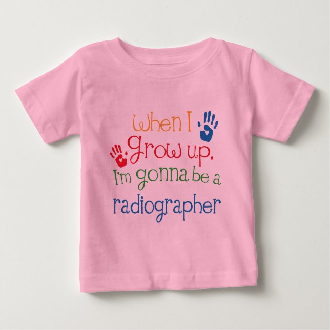 Camiseta Para Bebê Radiógrafo (Futuro) (Frente)