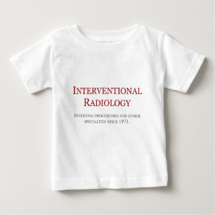 Camiseta Para Bebê Radiologia de Interventional