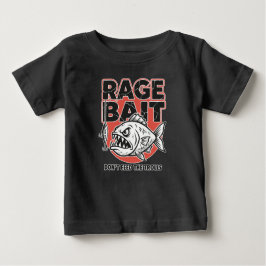 Camiseta Para Bebê Rage Bait, Don’t Feed The Trolls