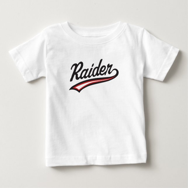 Camiseta Para Bebê Raider Name Design – Power & Strength Style (Frente)