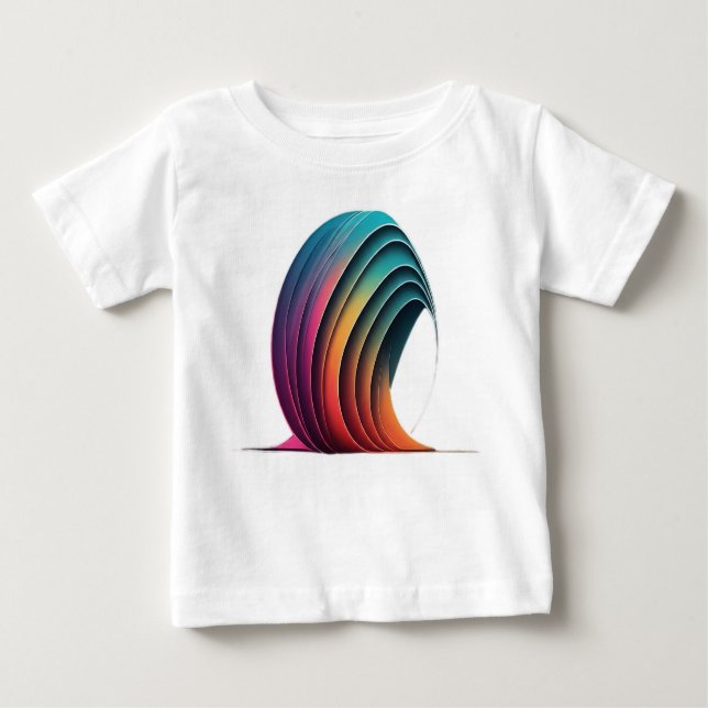 Camiseta Para Bebê Rainbow Dreams (Frente)
