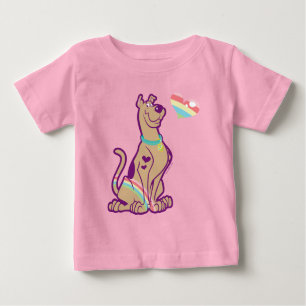 Camiseta Para Bebê Rainbow Scooby-Doo