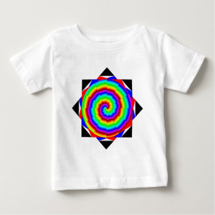 Camiseta Para Bebê Rainbow Spiral por Kenneth Yoncich