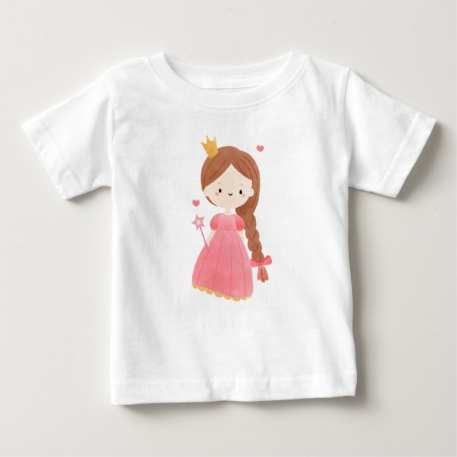 Camiseta Para Bebê Rainha (Frente)