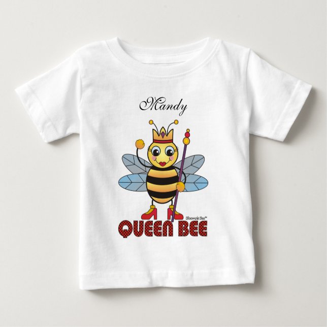 Camiseta Para Bebê Rainha Bee (Frente)