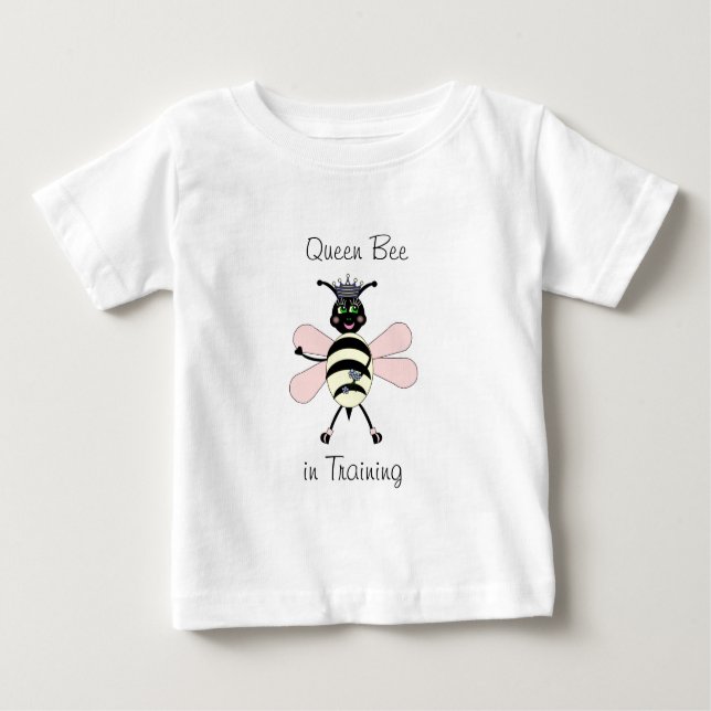 Camiseta Para Bebê Rainha Bee em Formação (Frente)