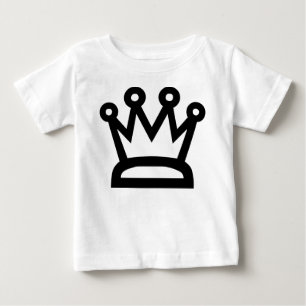 Camiseta Para Bebê Rainha Branca