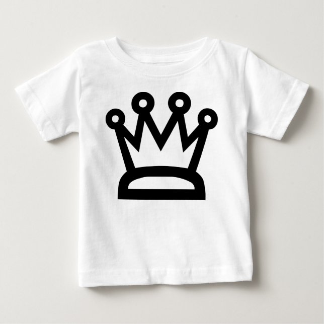 Camiseta Para Bebê Rainha Branca (Frente)