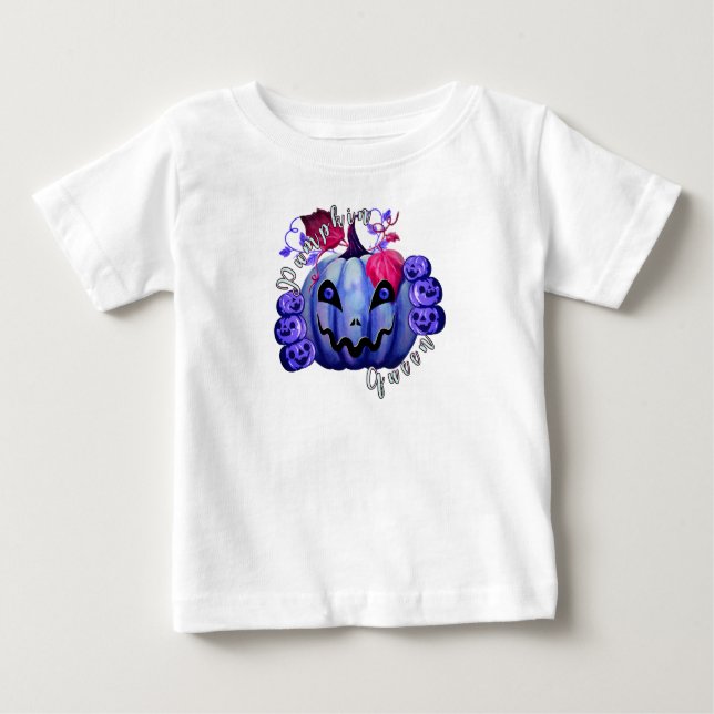 Camiseta Para Bebê rainha da abóbora (Frente)