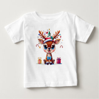 Camiseta Para Bebê Rainha de Natal