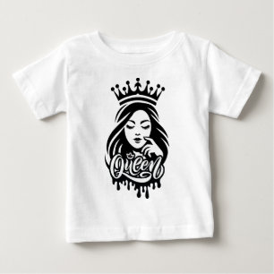 Camiseta Para Bebê Rainha Design – Coroa Real Elegante