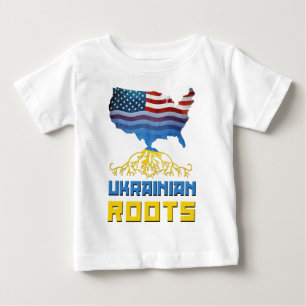 Camiseta Para Bebê Raízes Ucranianas