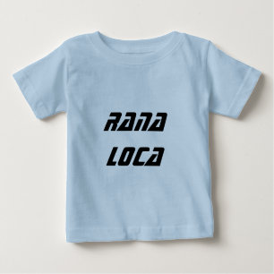 Camiseta Para Bebê rana loca - sapo louco espanhol