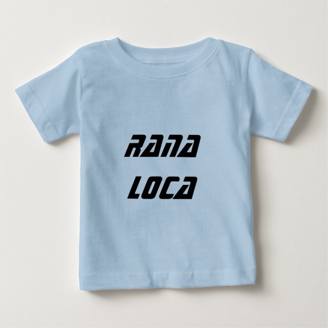 Camiseta Para Bebê rana loca - sapo louco espanhol (Frente)