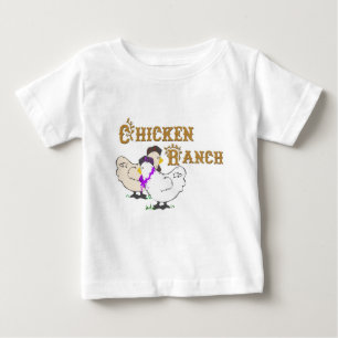 Camiseta Para Bebê Rancho da galinha