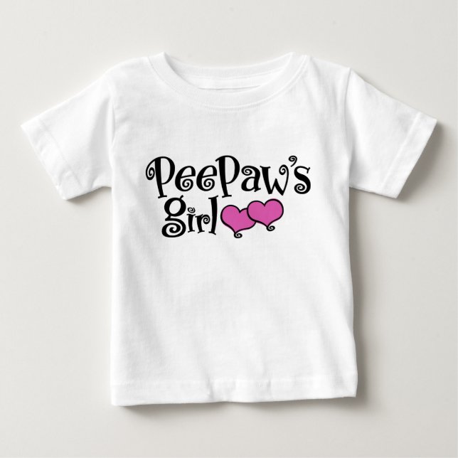 Camiseta Para Bebê Rapariga de PeePaw (Frente)