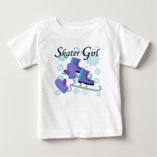 Camiseta Para Bebê Rapariga de Skater