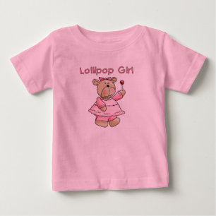 Camiseta Para Bebê Rapariga do pirulito