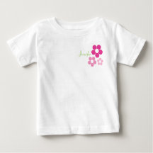 Rapariga Flor com Nome - Camisa-Criança