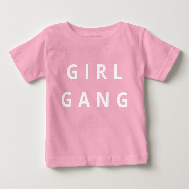 Camiseta Para Bebê Rapariga Gang Baby T-Shirt (Frente)